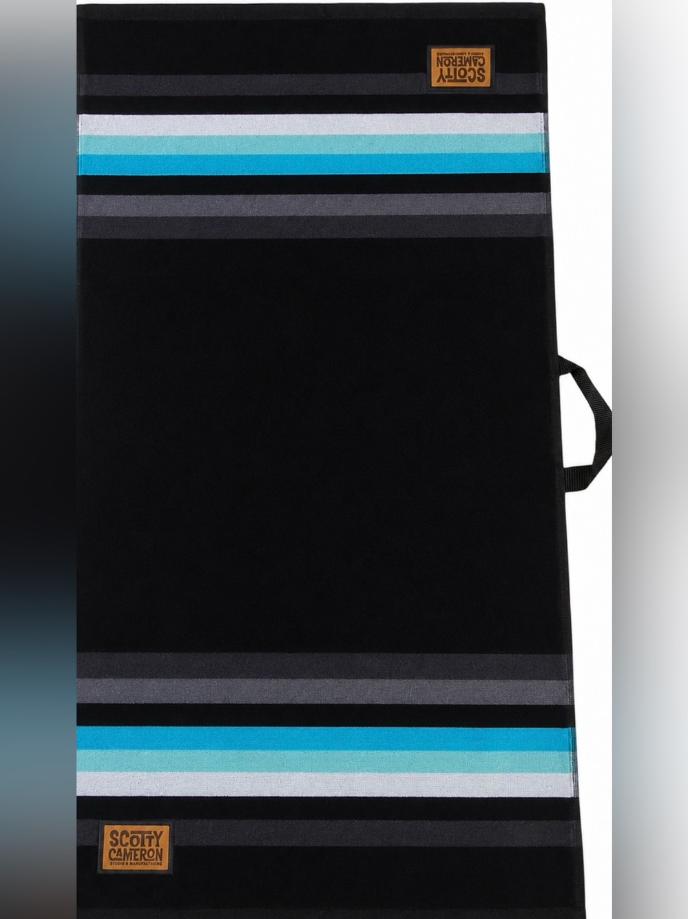 NWT SCOTTY CAMERON GALLERY Sierra Stripe Large Golf Towel Black Tiff Blue
